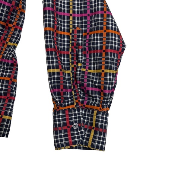 Vluxe By Lucky Nahum Reversible long sleeve button down 2XL Colorful Checked - Picture 6 of 12